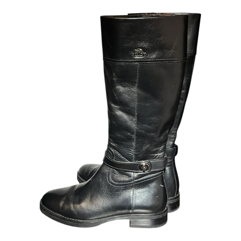 Coach Woman’s Eva Skinny Calf Leather Boot - Equestrian Size 10 - Picture 5 of 13